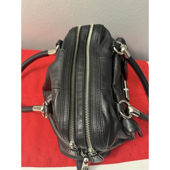 Coach KRISTIN Leather Satchel Handbag Double Strap & Zipper D1093-14782 Dust Bag - Picture 9 of 16